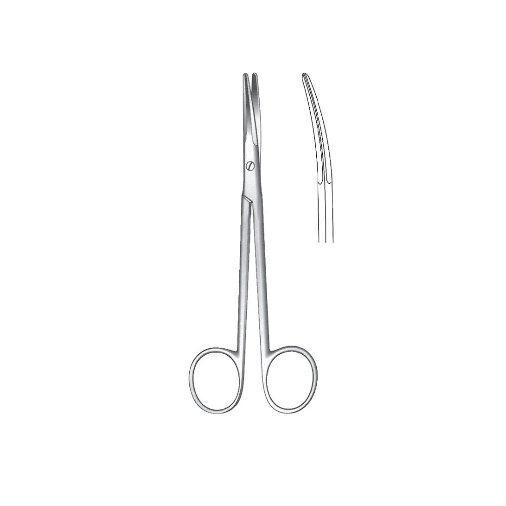 FINE OPERATING SCISSORS Curved 14 cm / 5 1/2 Inches  A-SCR-453