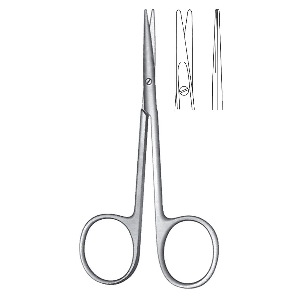 STRABISMUS FINE OPERATING SCISSORS  and  LIGATURE SCISSORS Straight 11.5 cm
