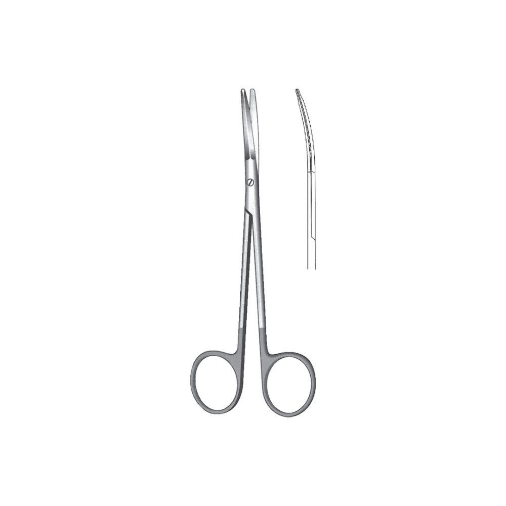 GREGORY FACE-LIFT SCISSORS Curved Toothed 11.5 cm