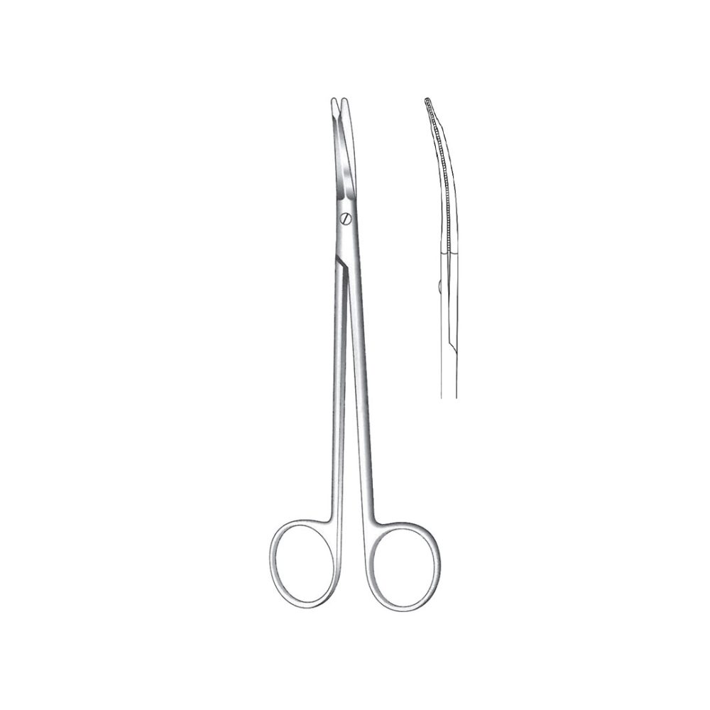 KAYE FACE-LIFT SCISSORS Curved Toothed 18 cm