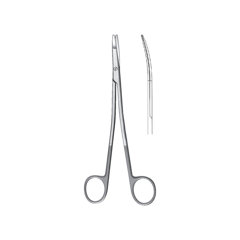 GORNEY FACE-LIFT SCISSORS Curved Toothed 18 cm