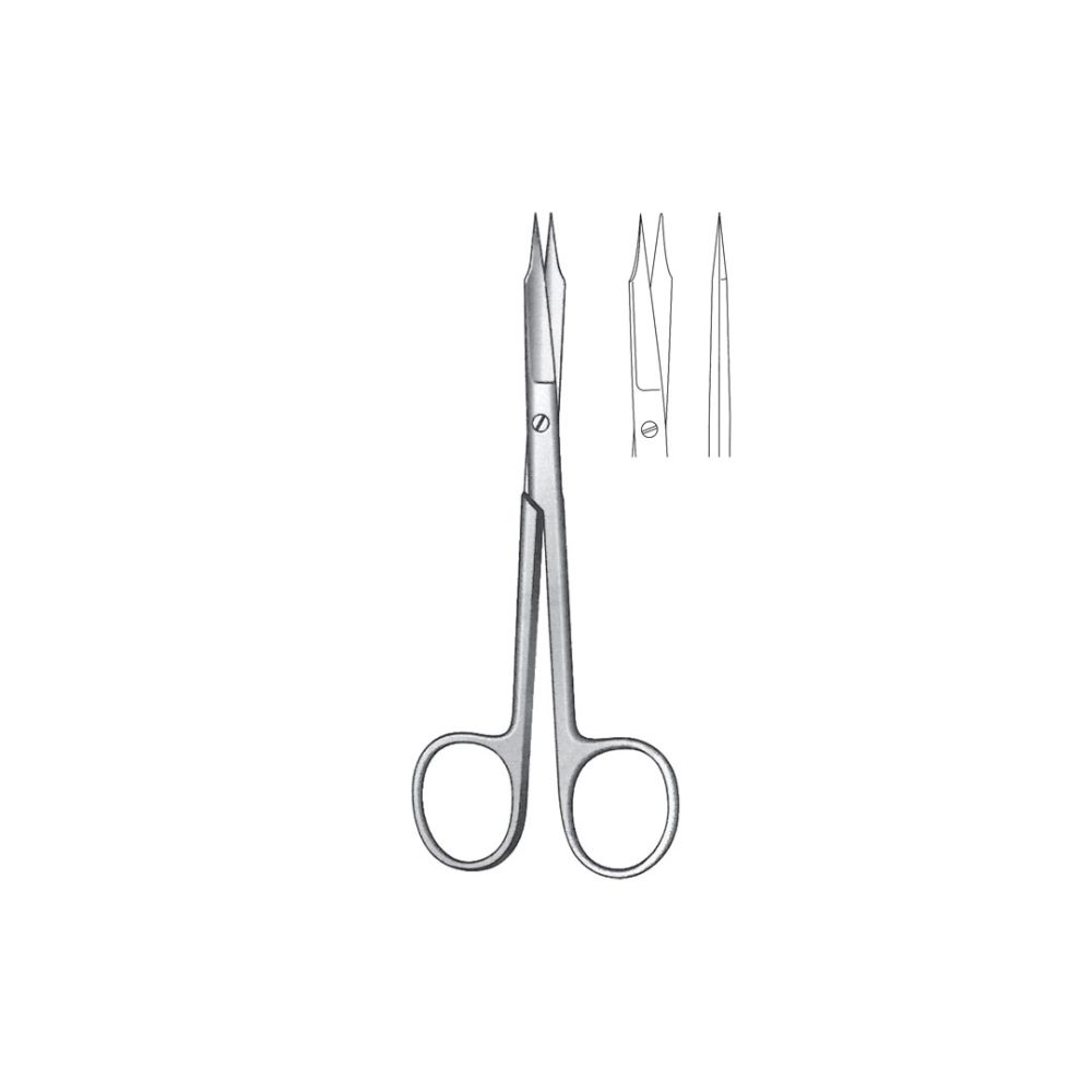 GOLDMAN-FOX FINE OPERATING GUM  and  LIGATURE SCISSORS Straight 13 cm